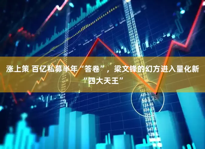 涨上策 百亿私募半年“答卷”，梁文锋的幻方进入量化新“四大天王”